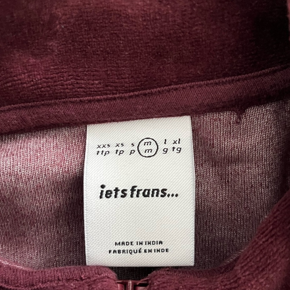 Urban Outfitters-ietsfrans/ Sweatshirt mini dress/ Quarter zip/ Size US M - Picture 7 of 12